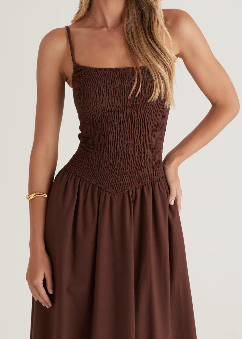 Skye Maxi Dress - Chocolate