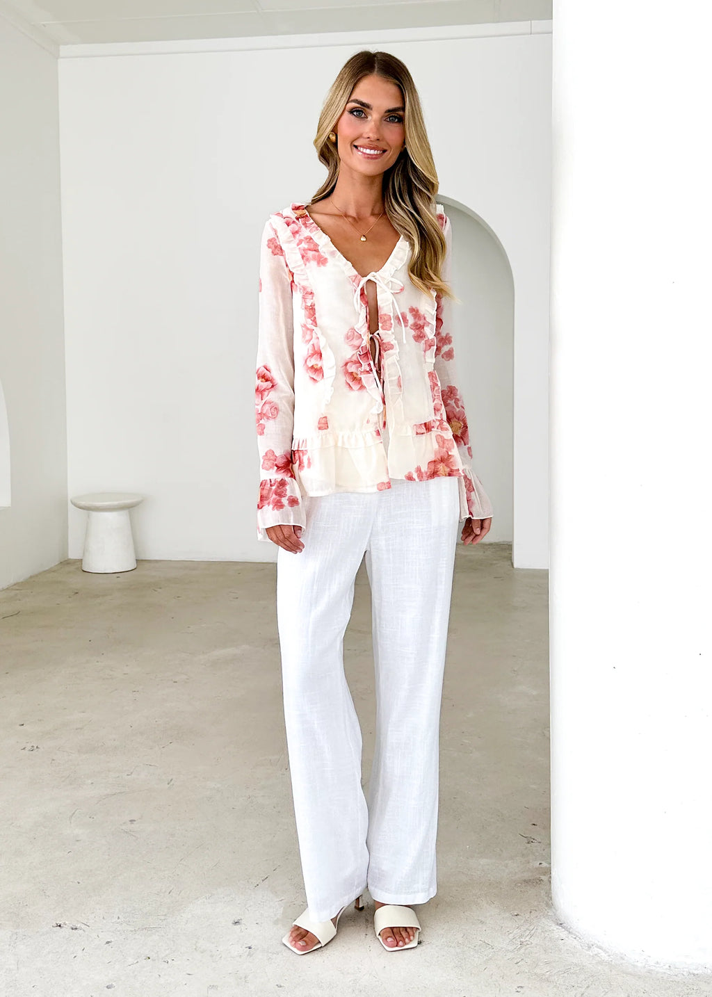 Daytona Blouse - Pink Floral