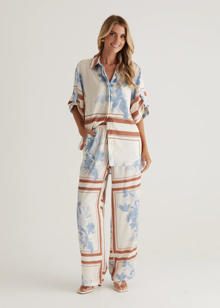 Kaycie Pants - Blue Flowers