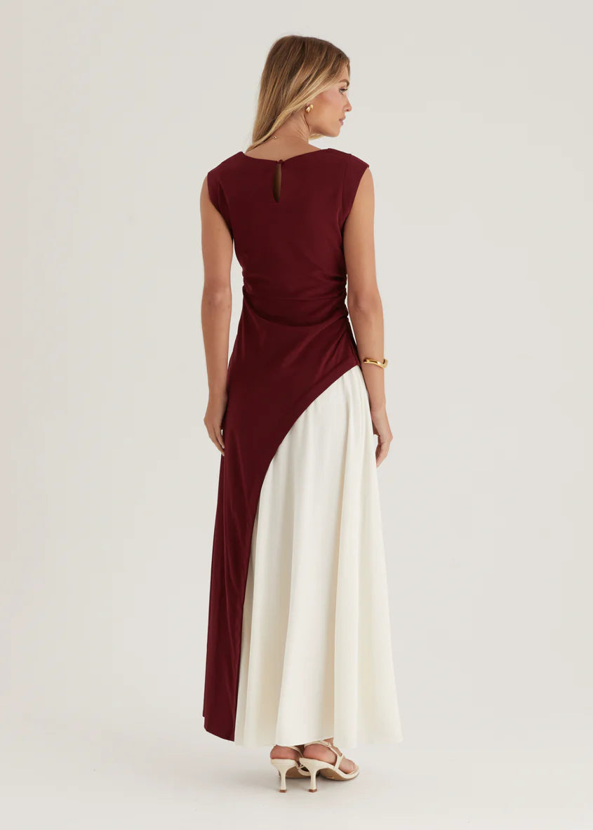 Picasso Maxi Dress - Berry Splice