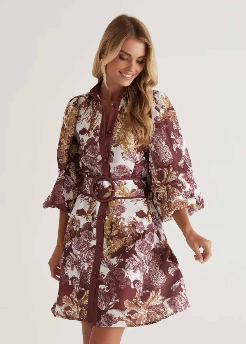 Tavana Dress - Merlot Chateau