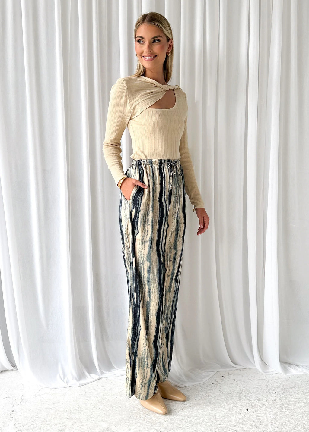 Lanrae Pants - Teal Multi