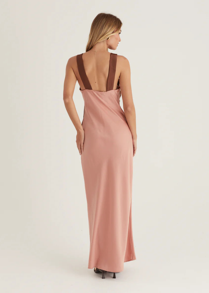 Taleena Maxi Dress - Chocolate Splice