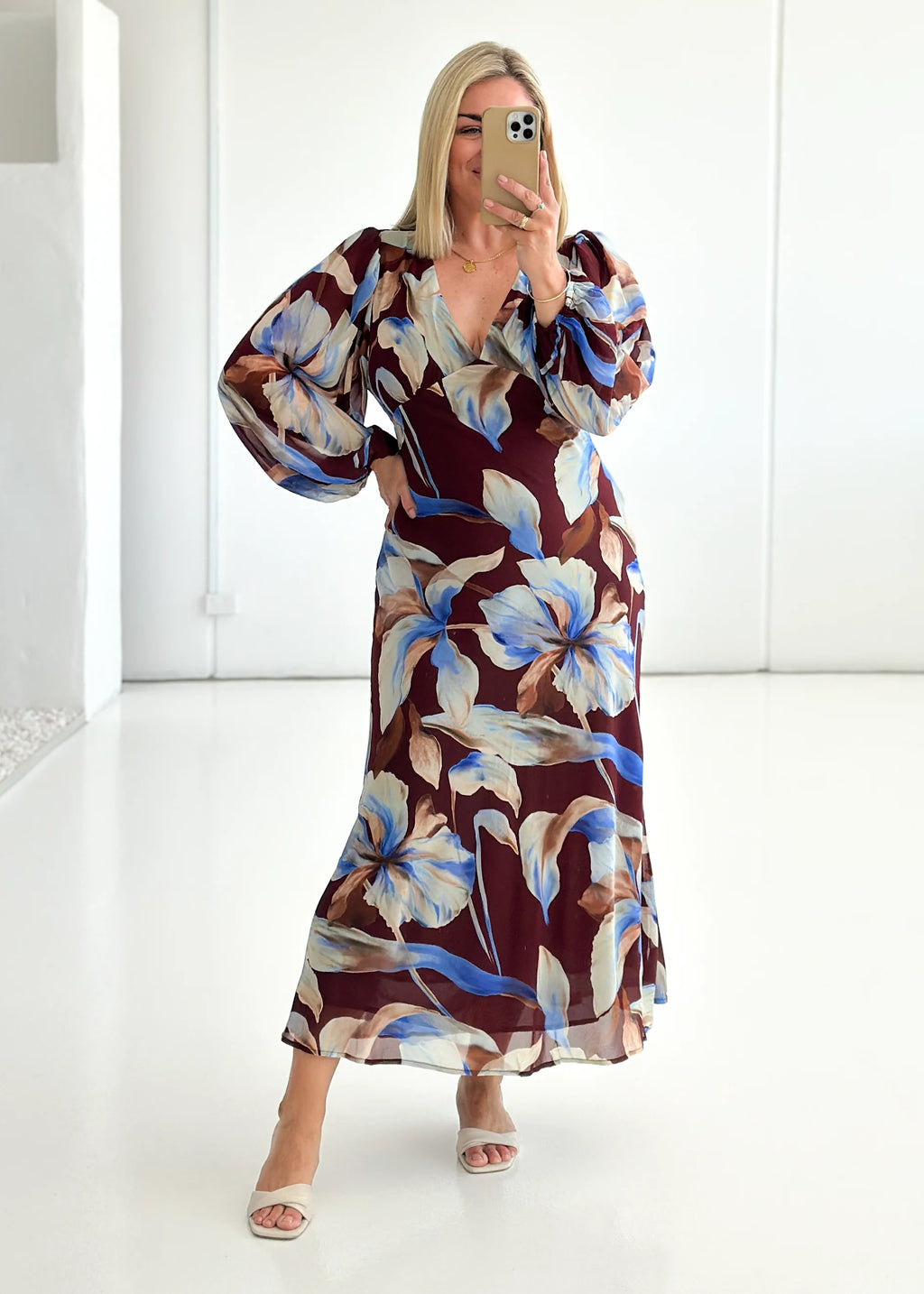 Mendez Maxi Dress - Burgundy Anya