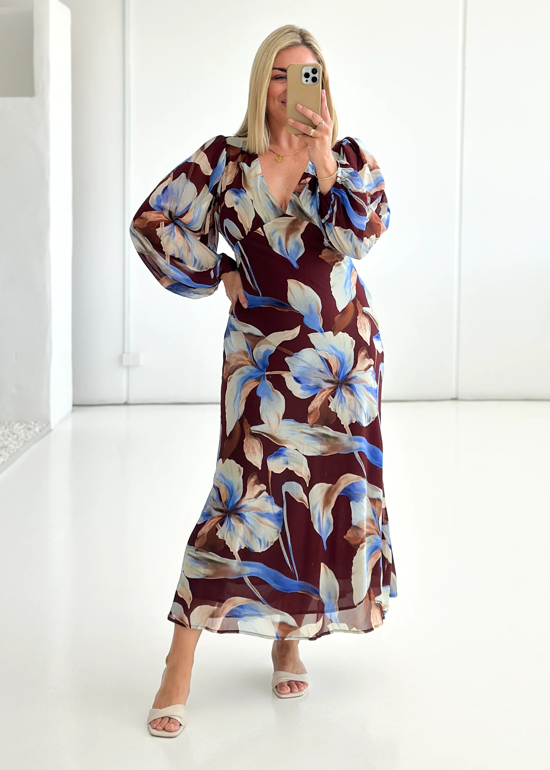 Mendez Maxi Dress - Burgundy Anya