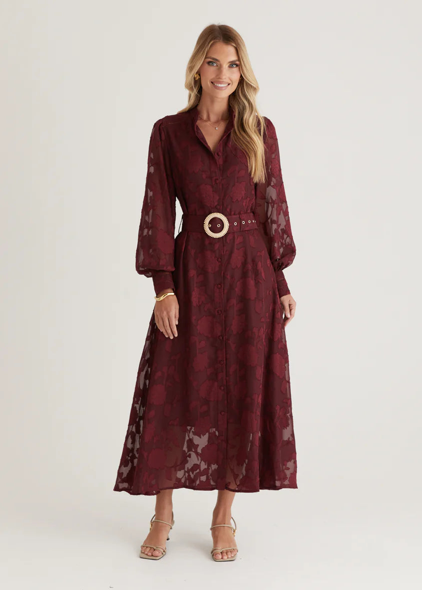 Roxi Maxi Dress - Wine