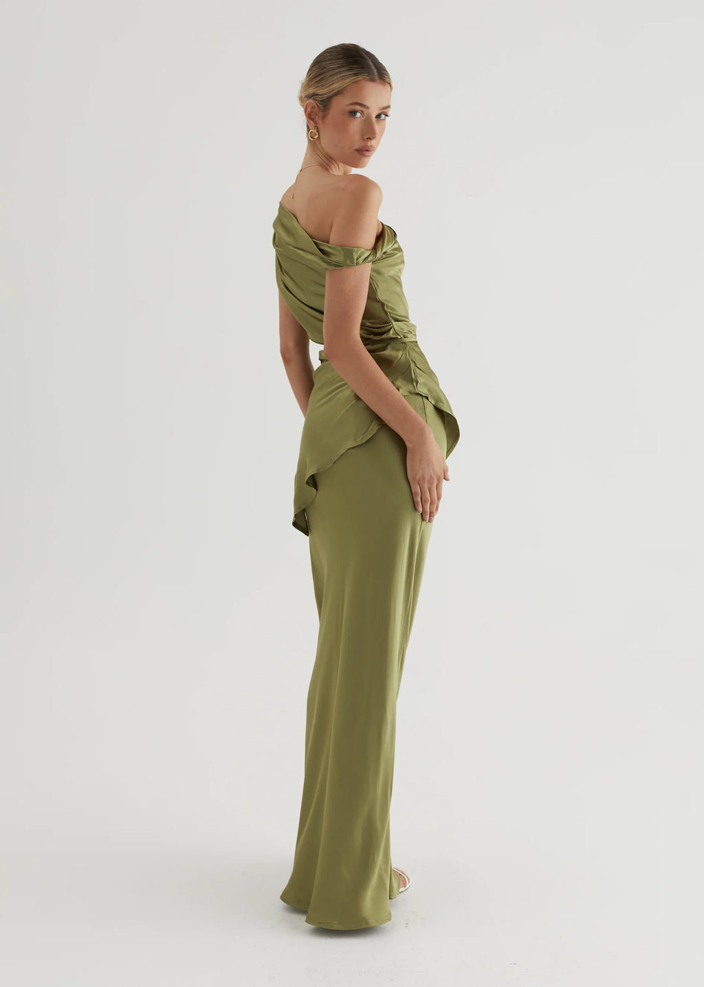 Sasha One Shoulder Top - Olive