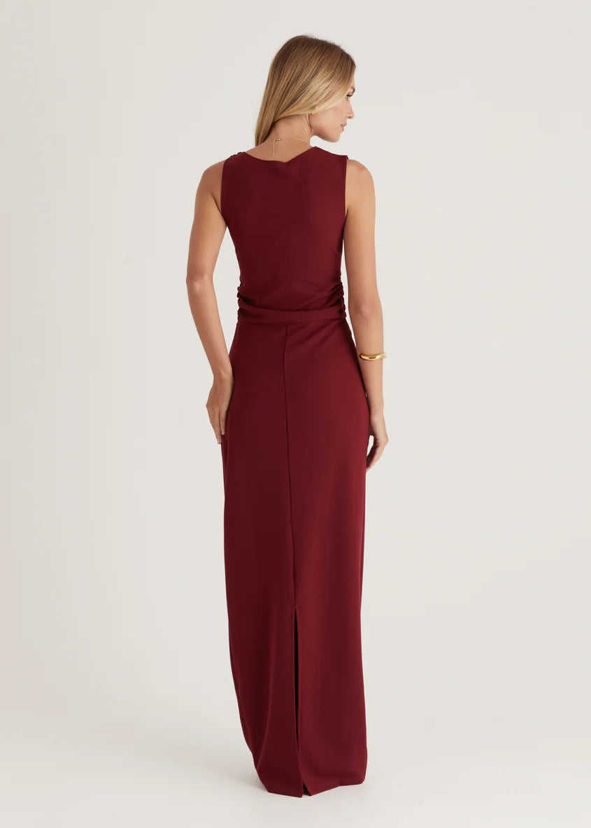 Rosita Maxi Dress - Burgundy
