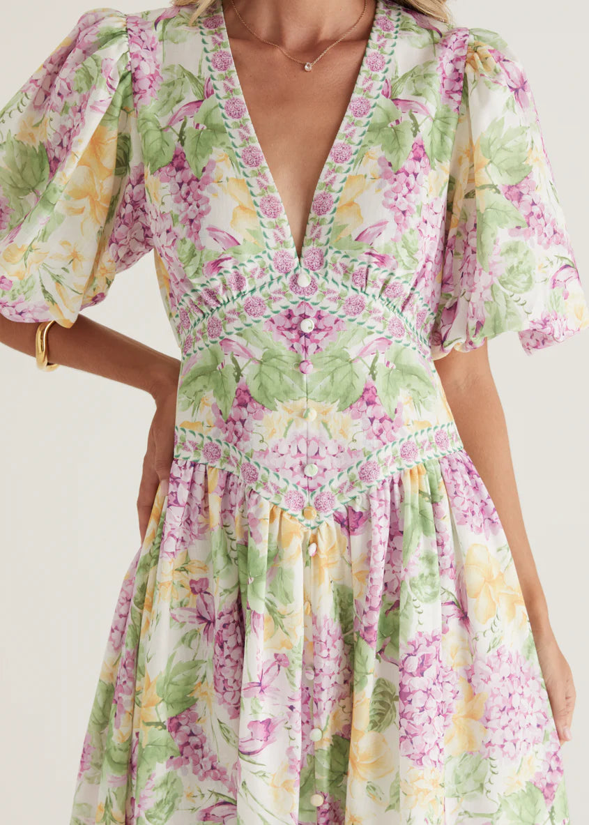 Marcelle Maxi Dress - Purple Hydrangea
