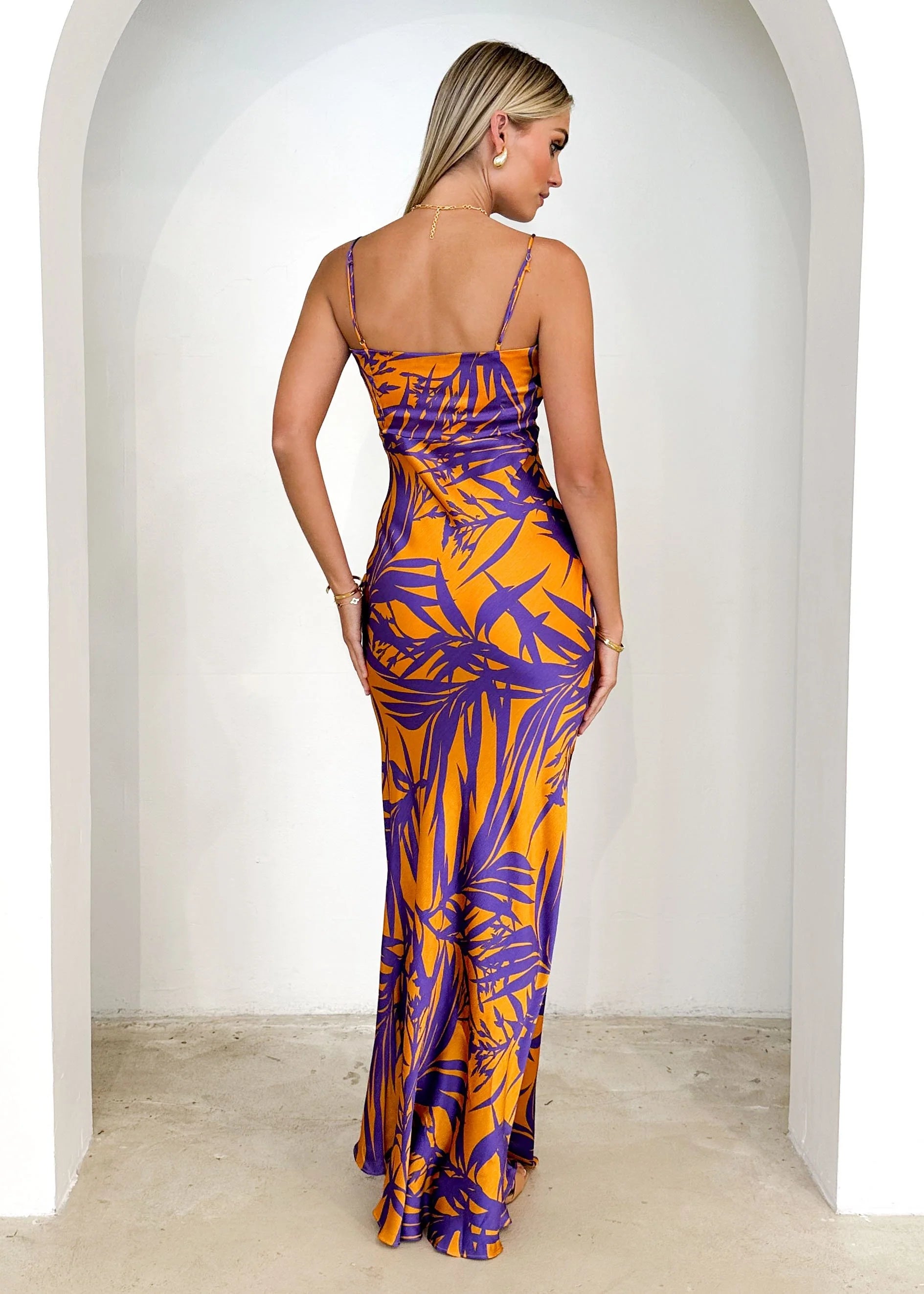 Nekroe Maxi Dress - Purple Fern