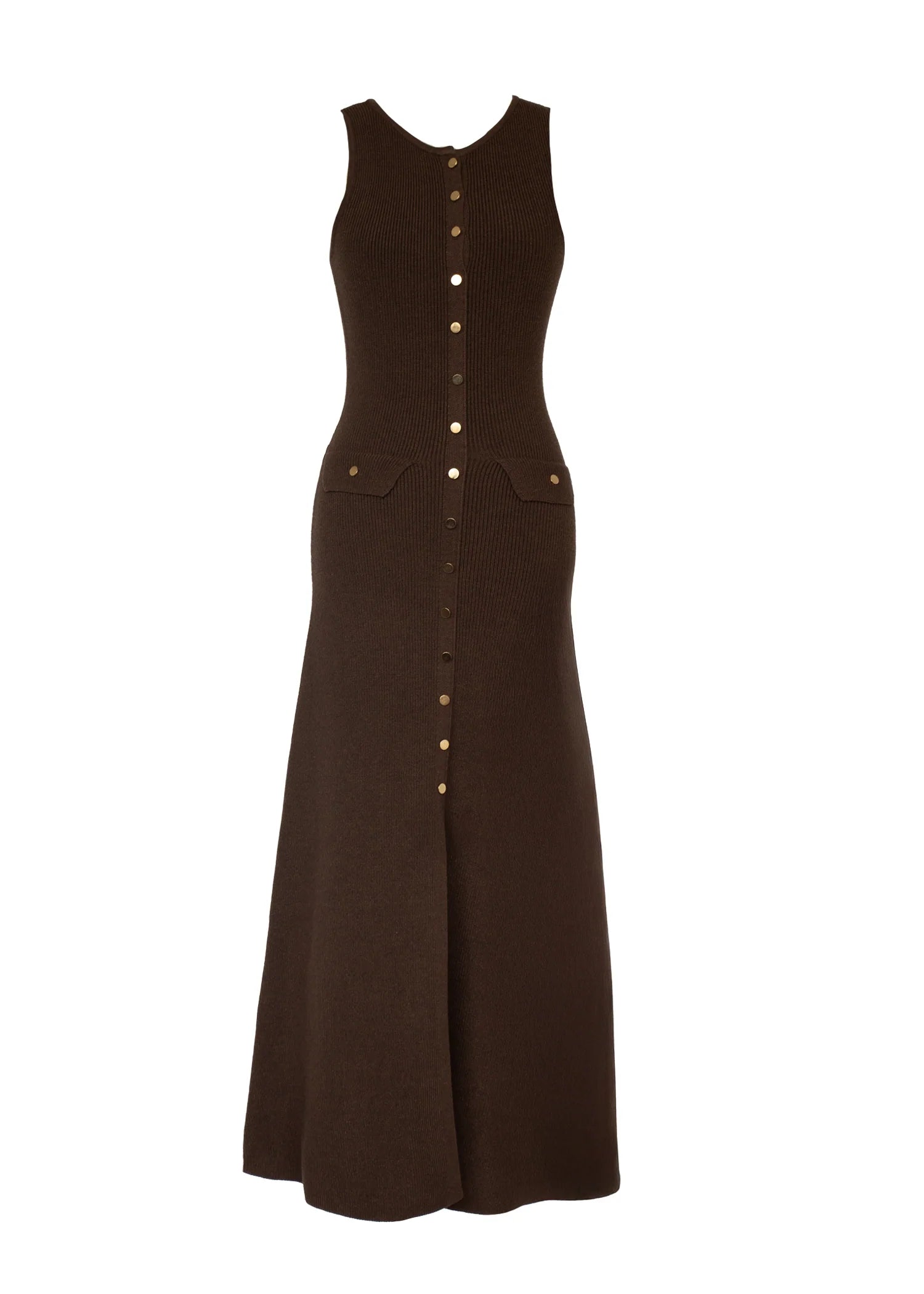 Tully Knit Midi Dress - Chocolate