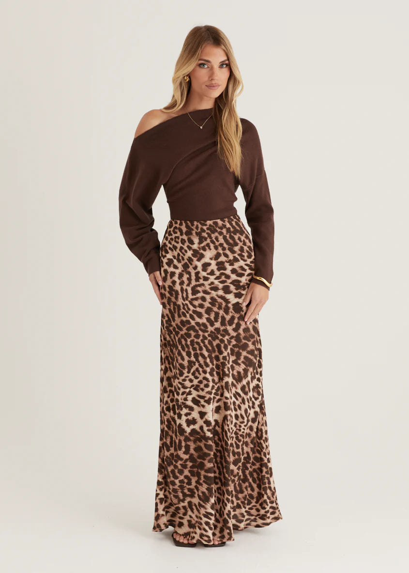Savanna Maxi Skirt - Leopard