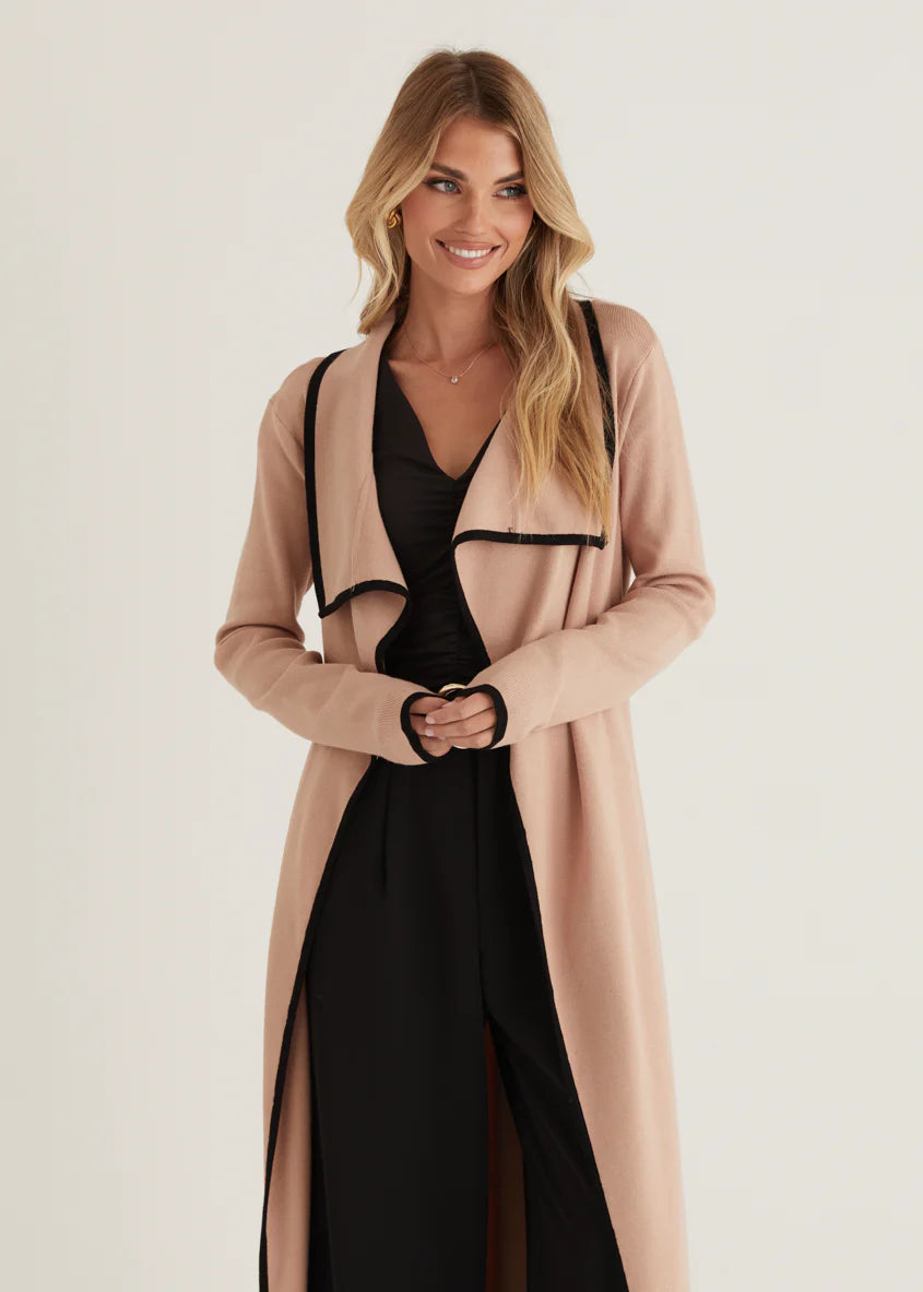 Portland Knit Coat - Camel