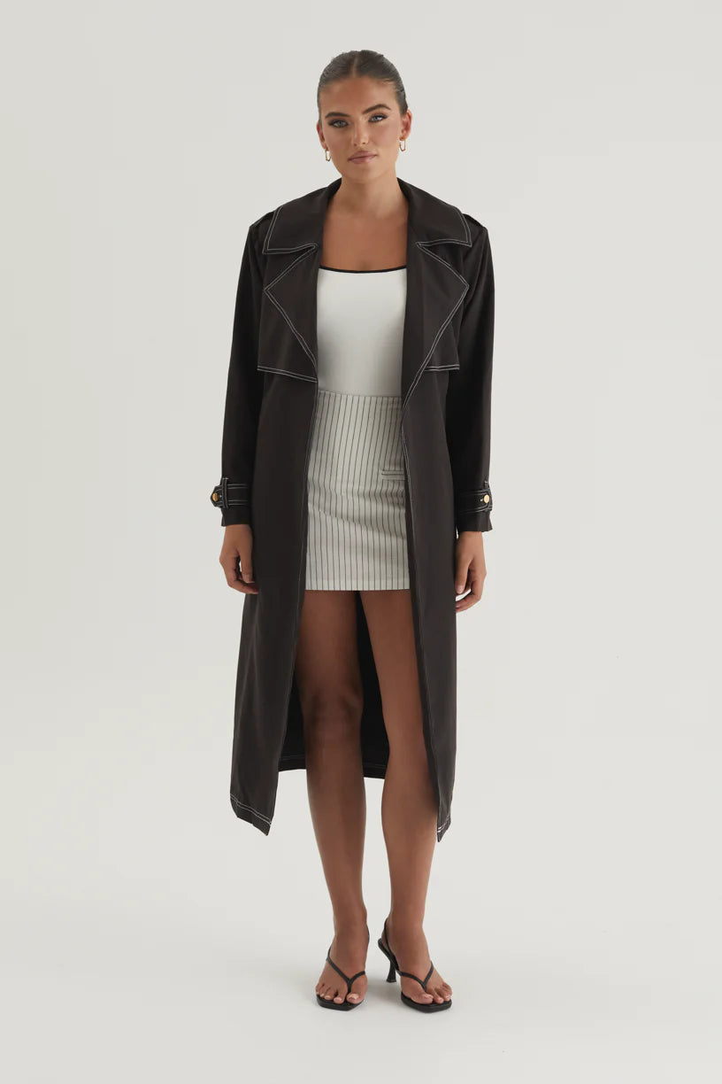 Jaidie Trench Coat - Black
