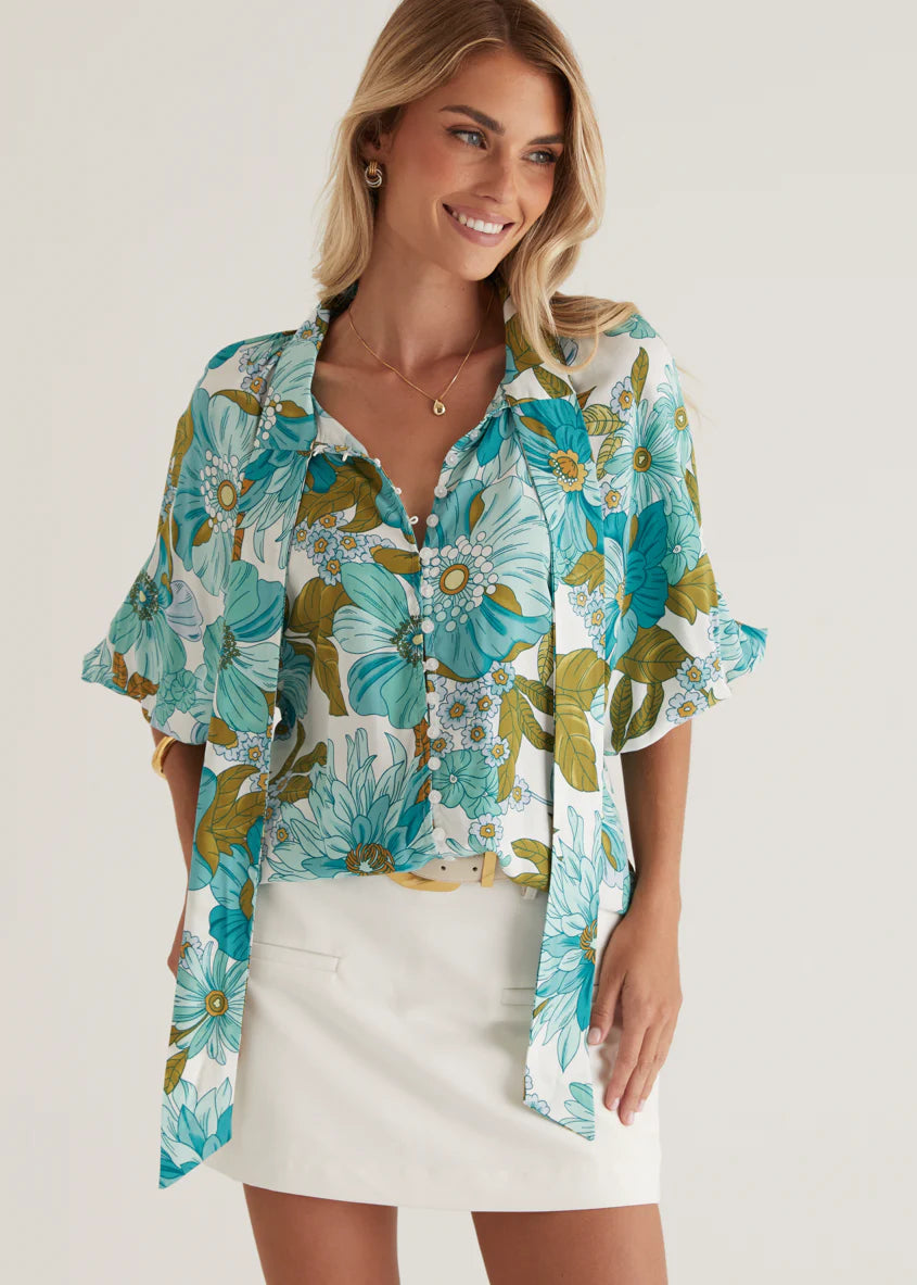 Imogen Blouse - Amaya Green