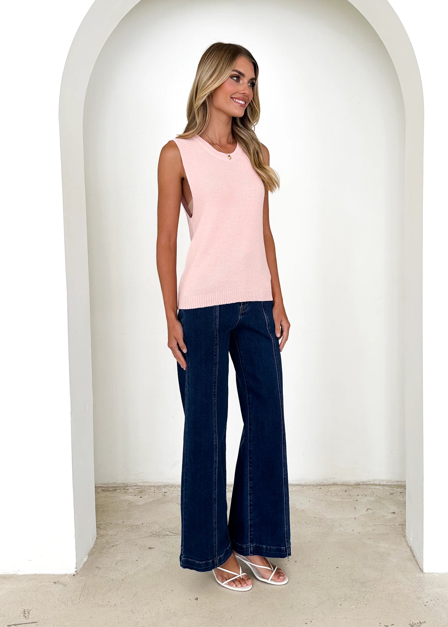 Jaylee Knit Tank - Pink