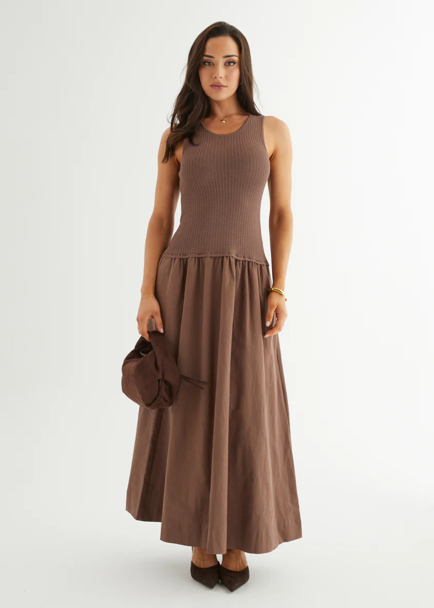 Martine Maxi Dress - Chocolate