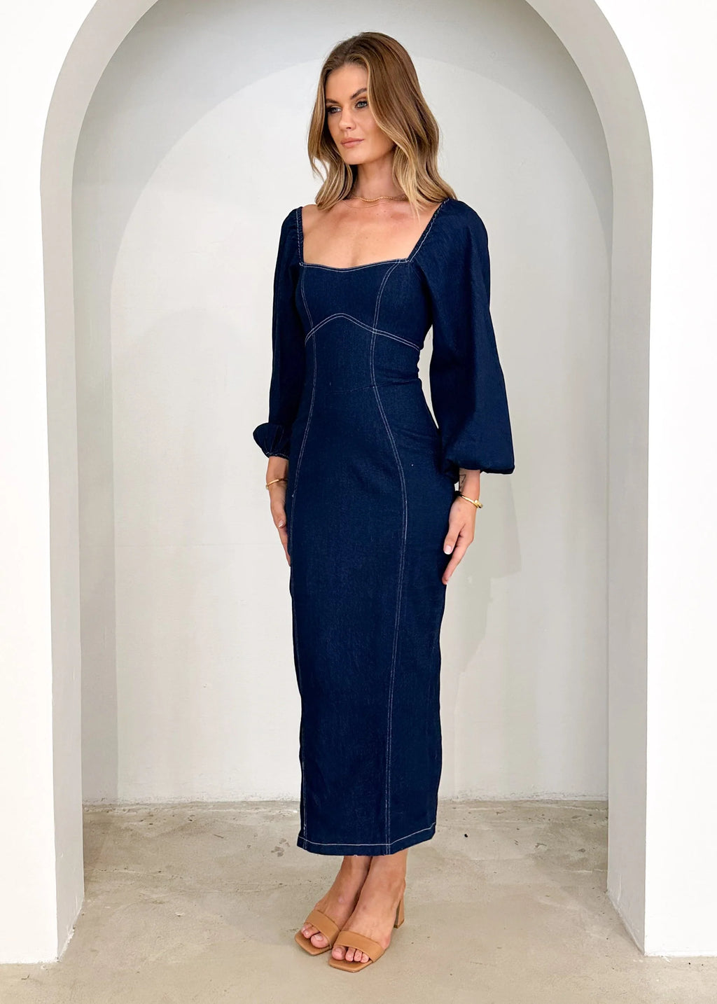 Gomez Denim Maxi Dress - Indigo