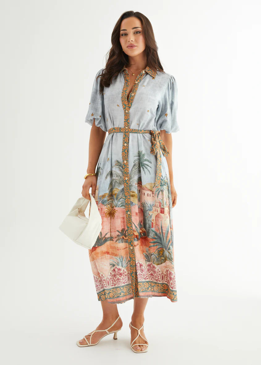 Arabella Maxi Dress - Desert Mirage