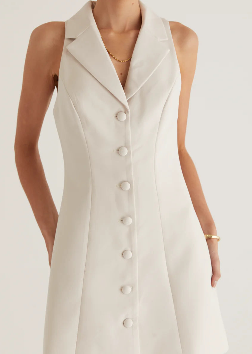 Nyssa Dress - Oyster