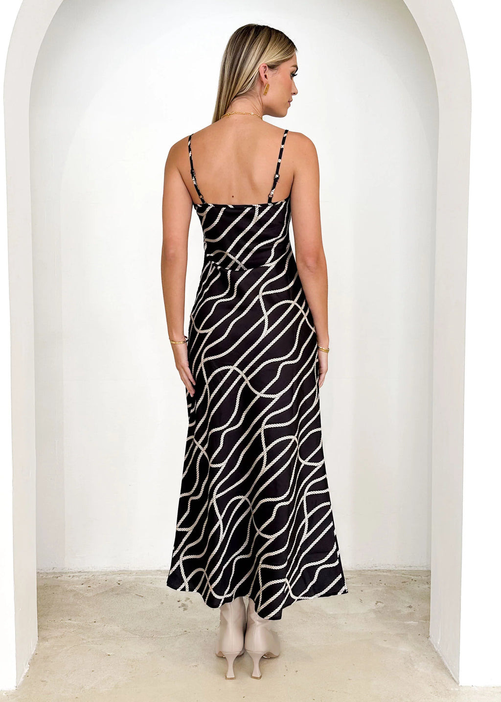 Magy Maxi Dress - Black Rope