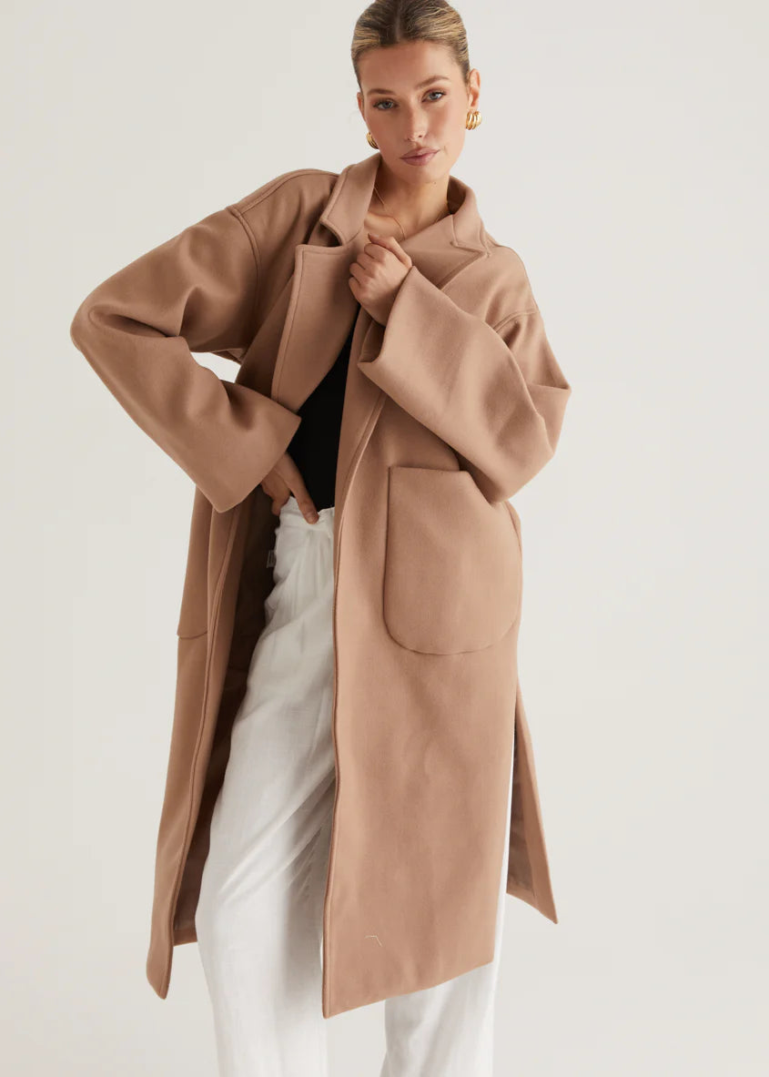 Caylee Coat - Tan