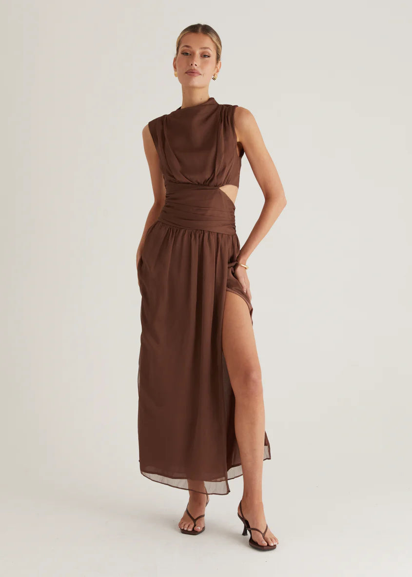 Everett Maxi Dress - Chocolate