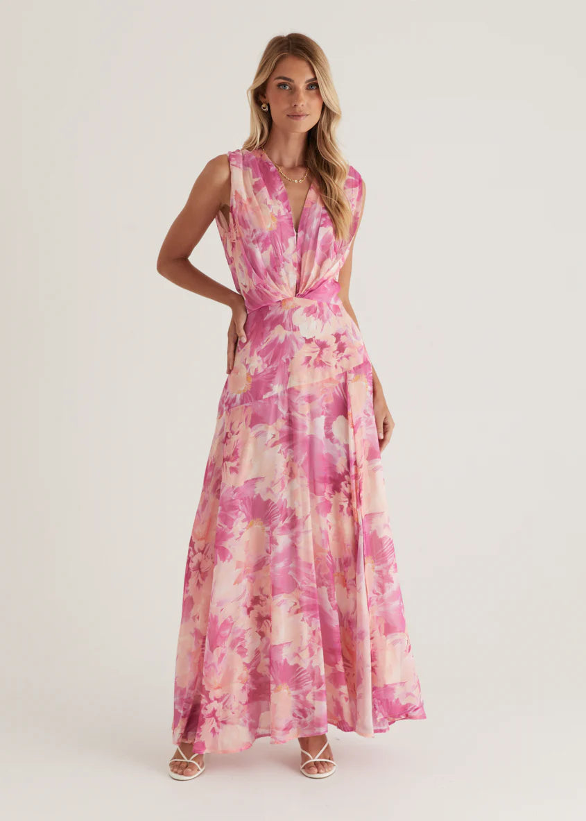 Amoureux Maxi Dress - Pink Ziah