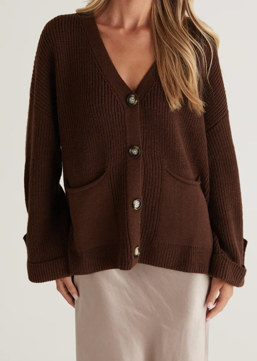 Shirley Cardigan - Chocolate