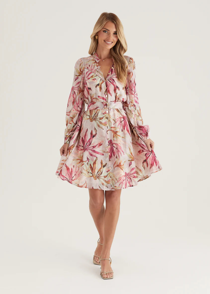 Micha Dress - Plum Floral