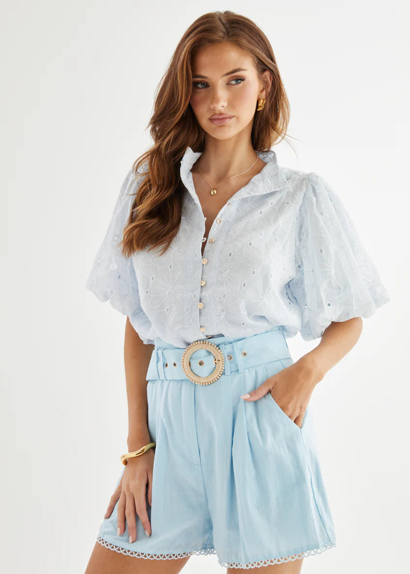 Theodora Shorts - Blue