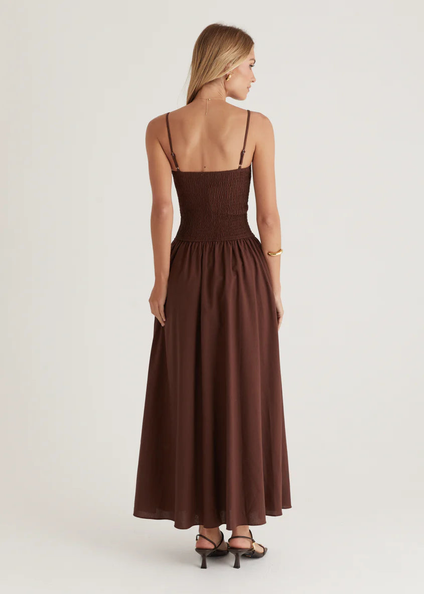 Skye Maxi Dress - Chocolate