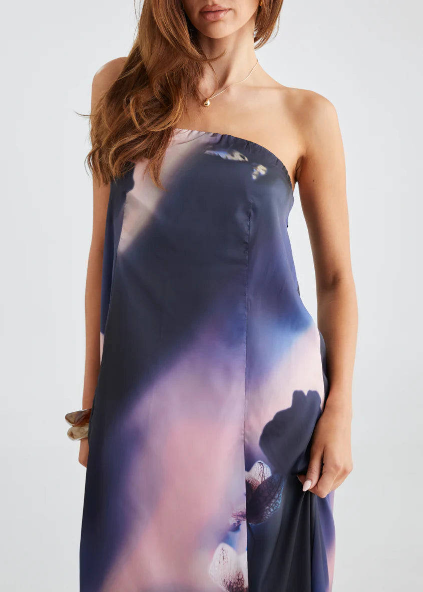 Claudia Strapless Maxi Dress - Orchid