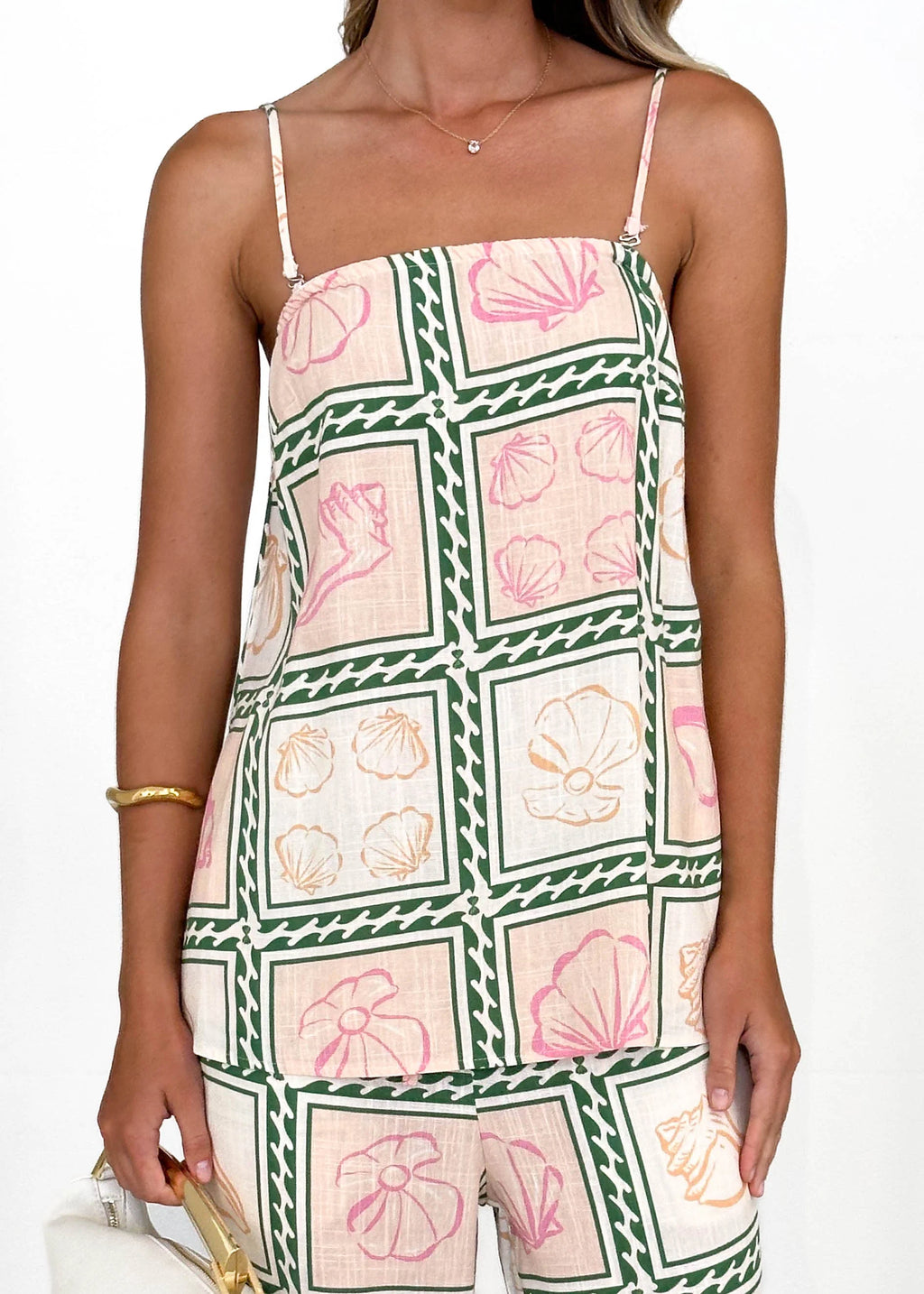 Lulu Top - Coastal Green