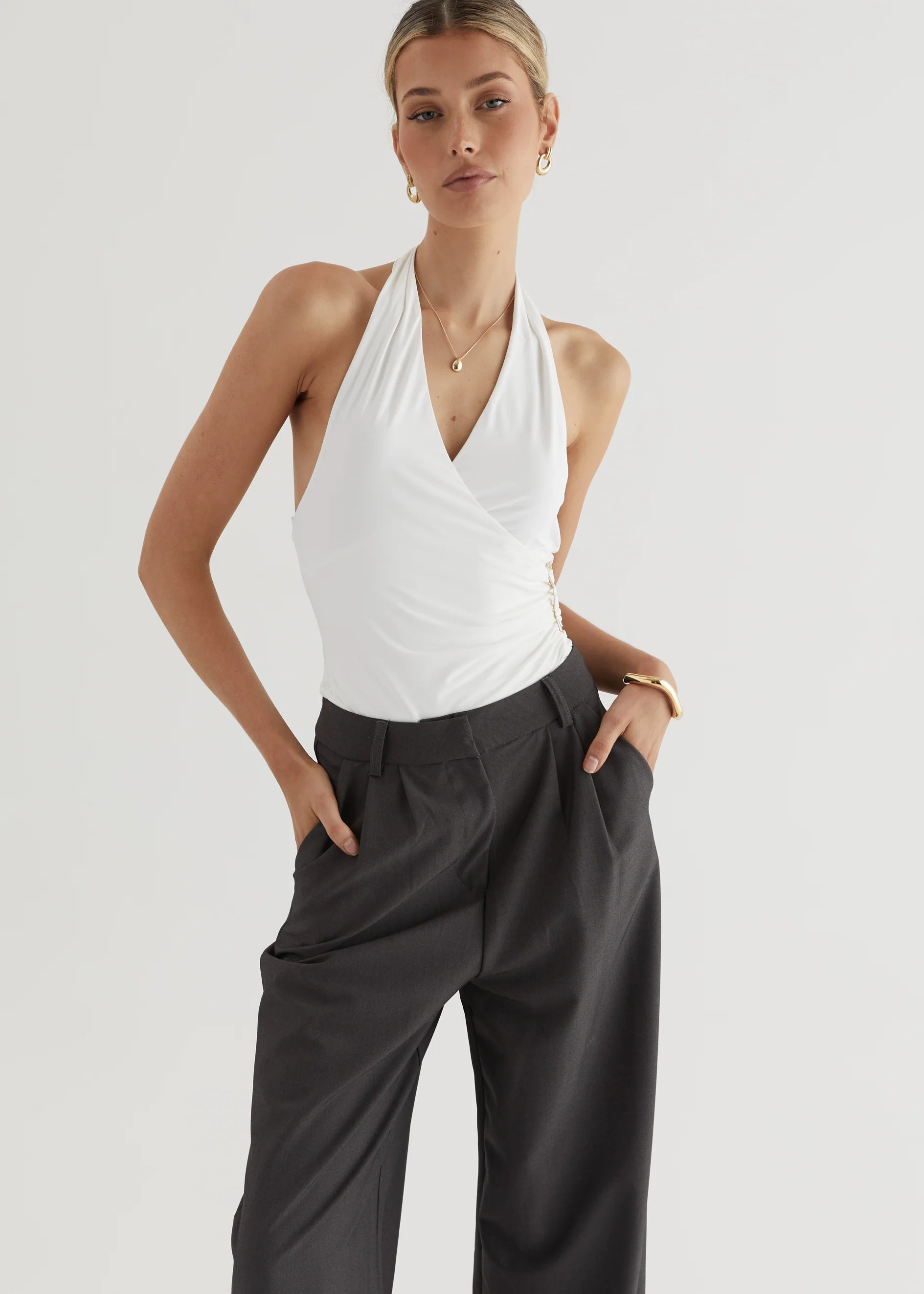 Marbella Pants - Charcoal