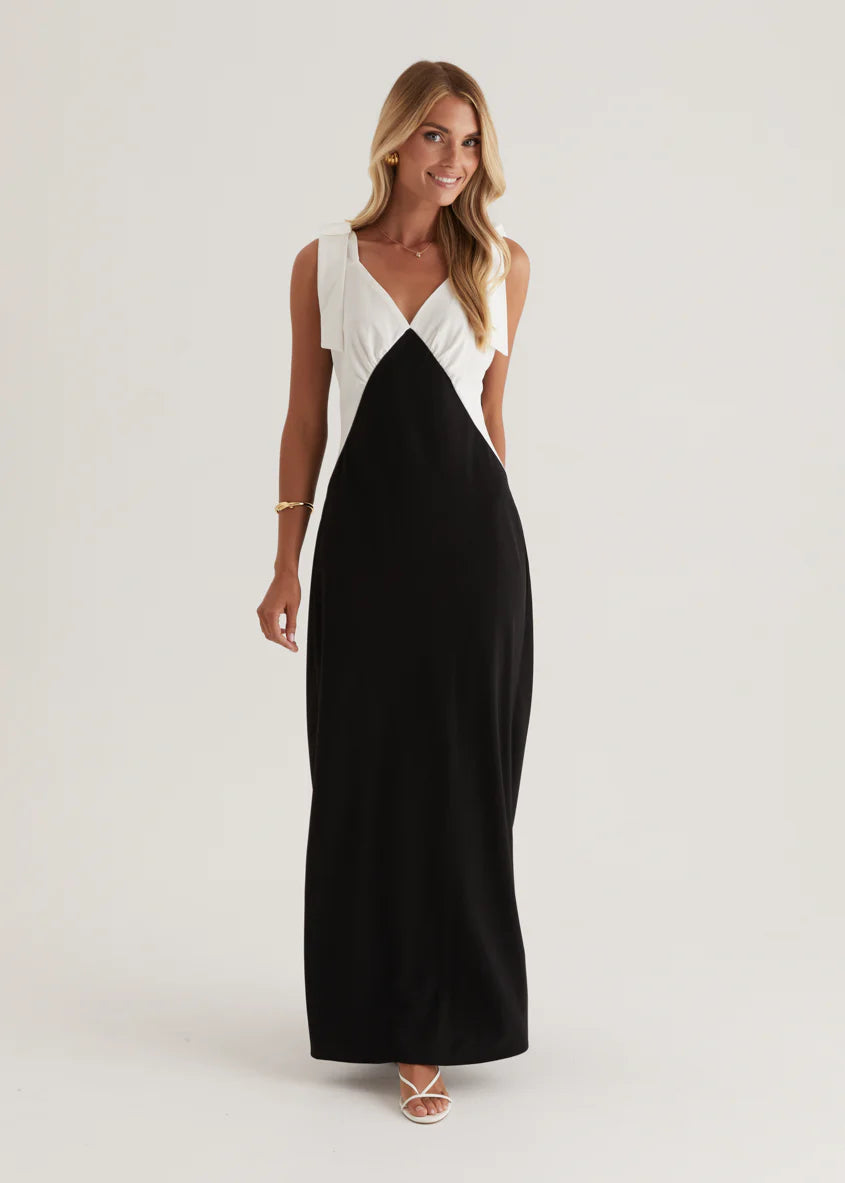 Formation Maxi Dress - Black Splice