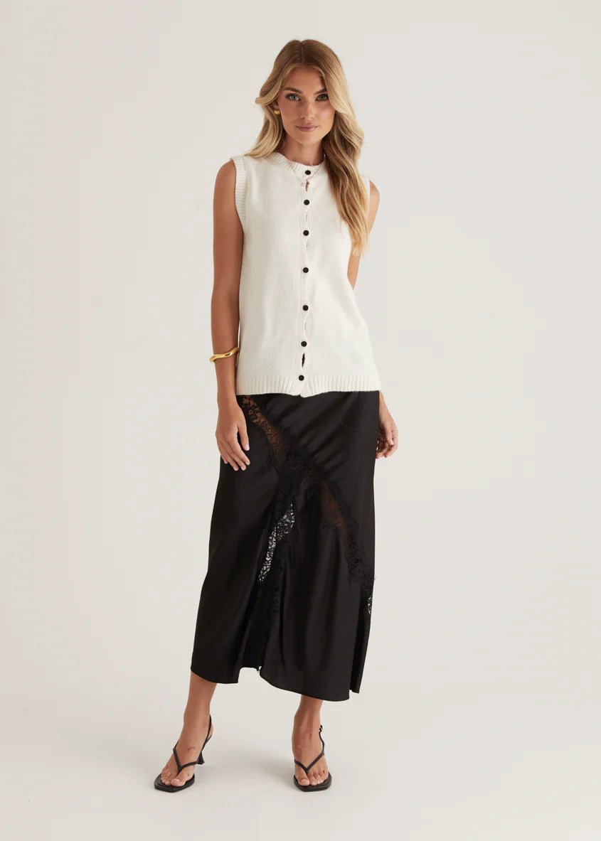 Byala Knitted Vest - Beige