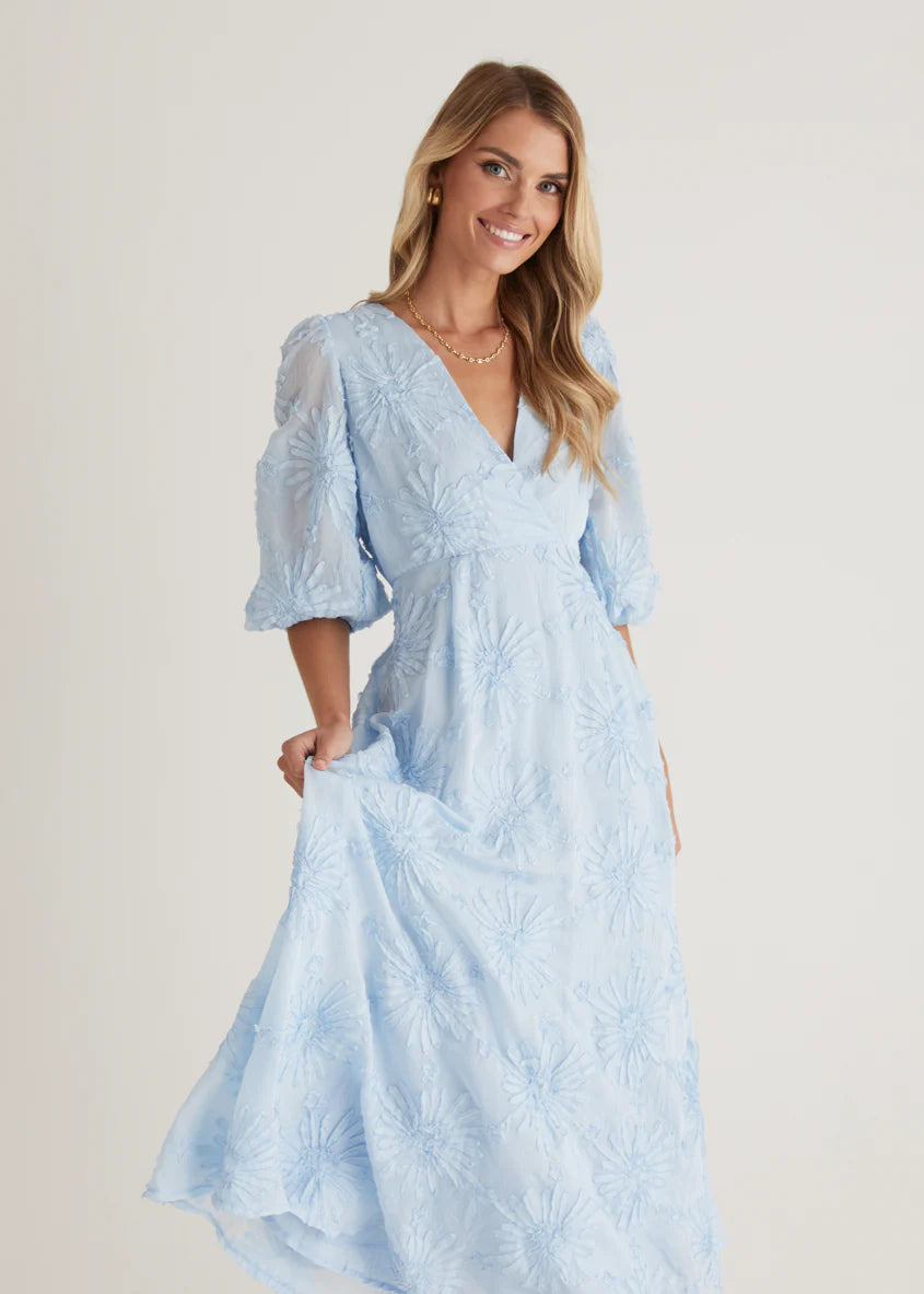Bayside Midi Dress - Powder Blue