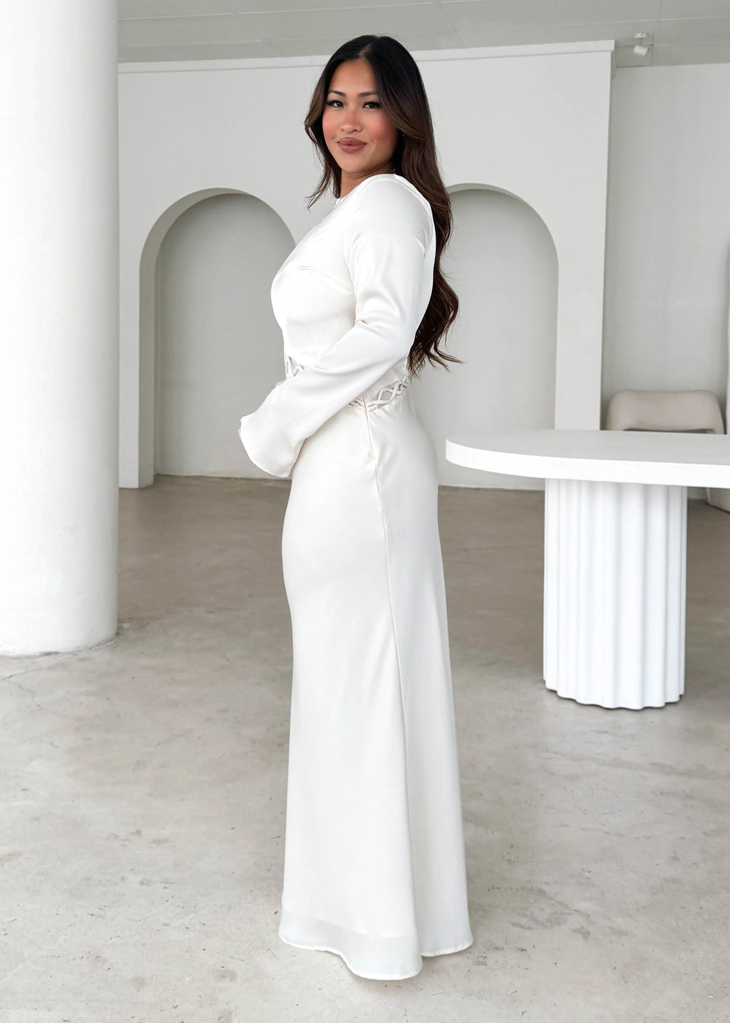 Roby Maxi Dress - Cream