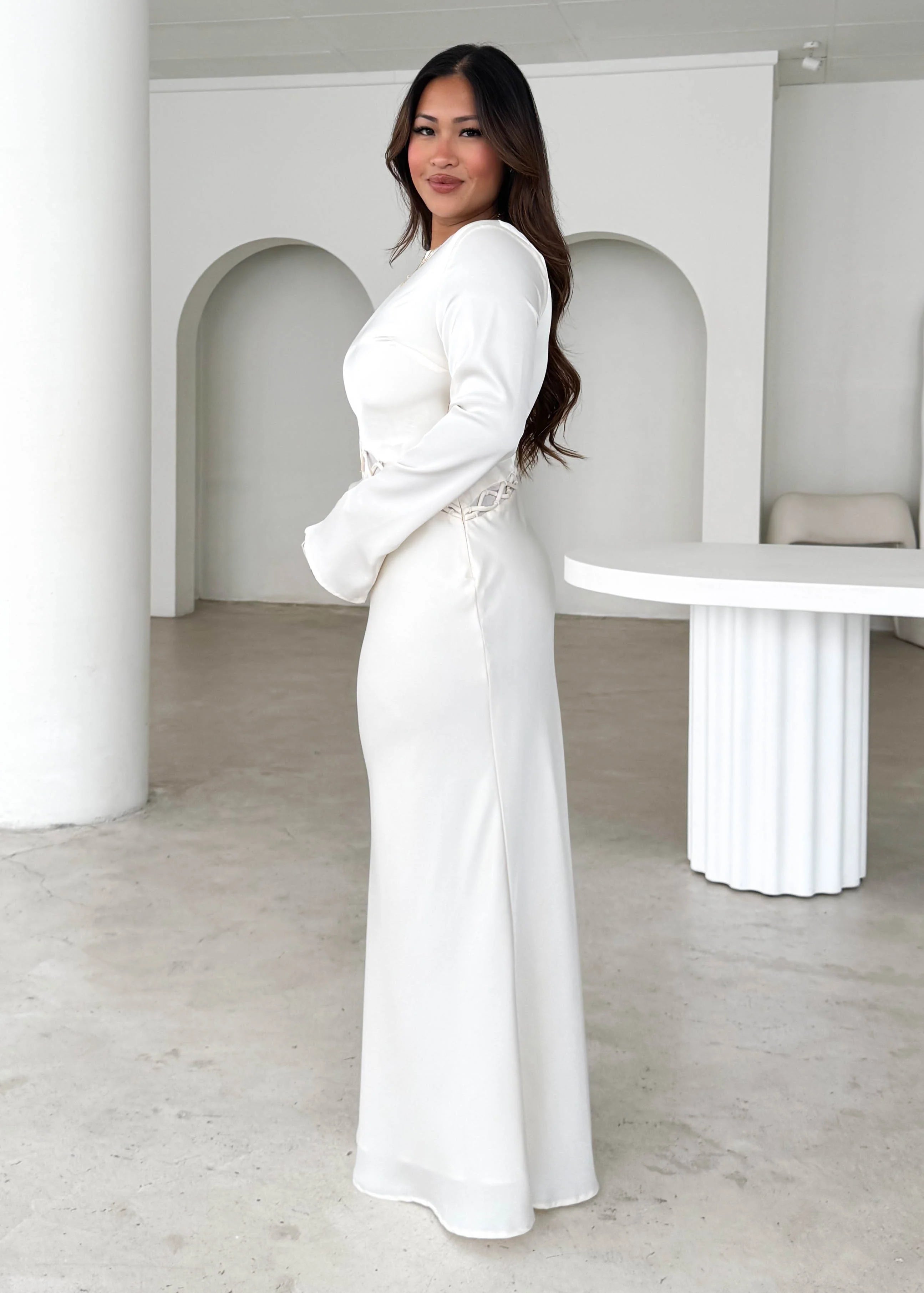 Roby Maxi Dress - Cream