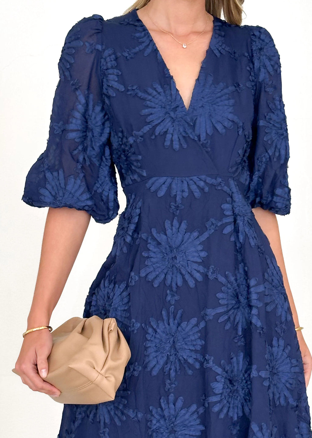 Bayside Midi Dress - Navy