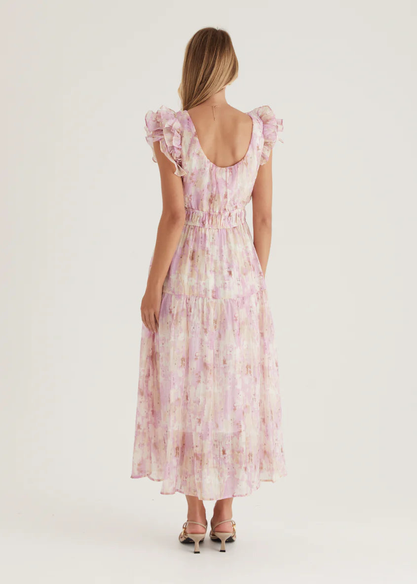 Valentina Maxi Dress - Pink Splash