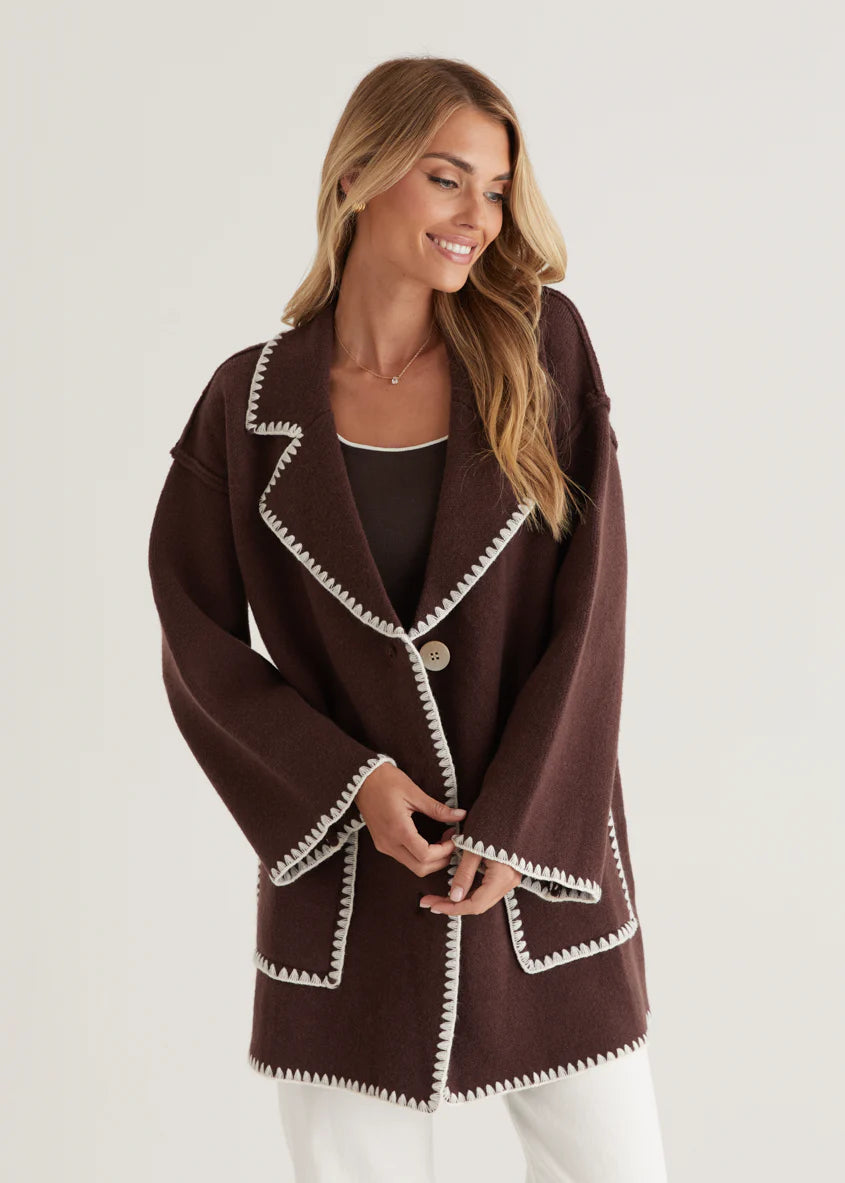 Harlo Cardigan - Espresso