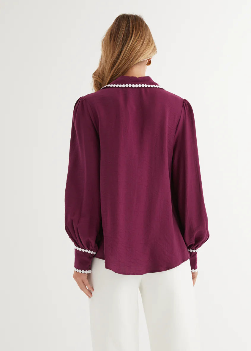 Sariyah Shirt - Plum