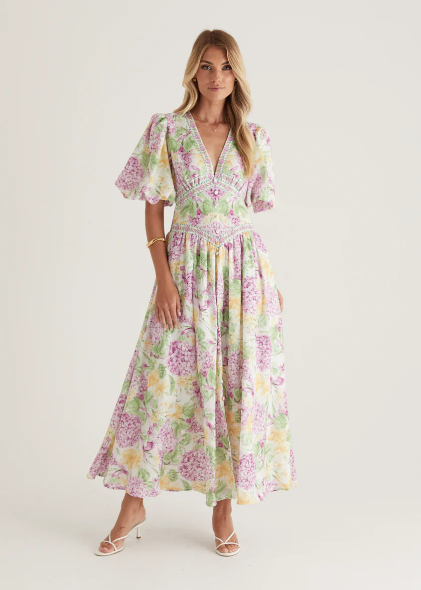 Marcelle Maxi Dress - Purple Hydrangea