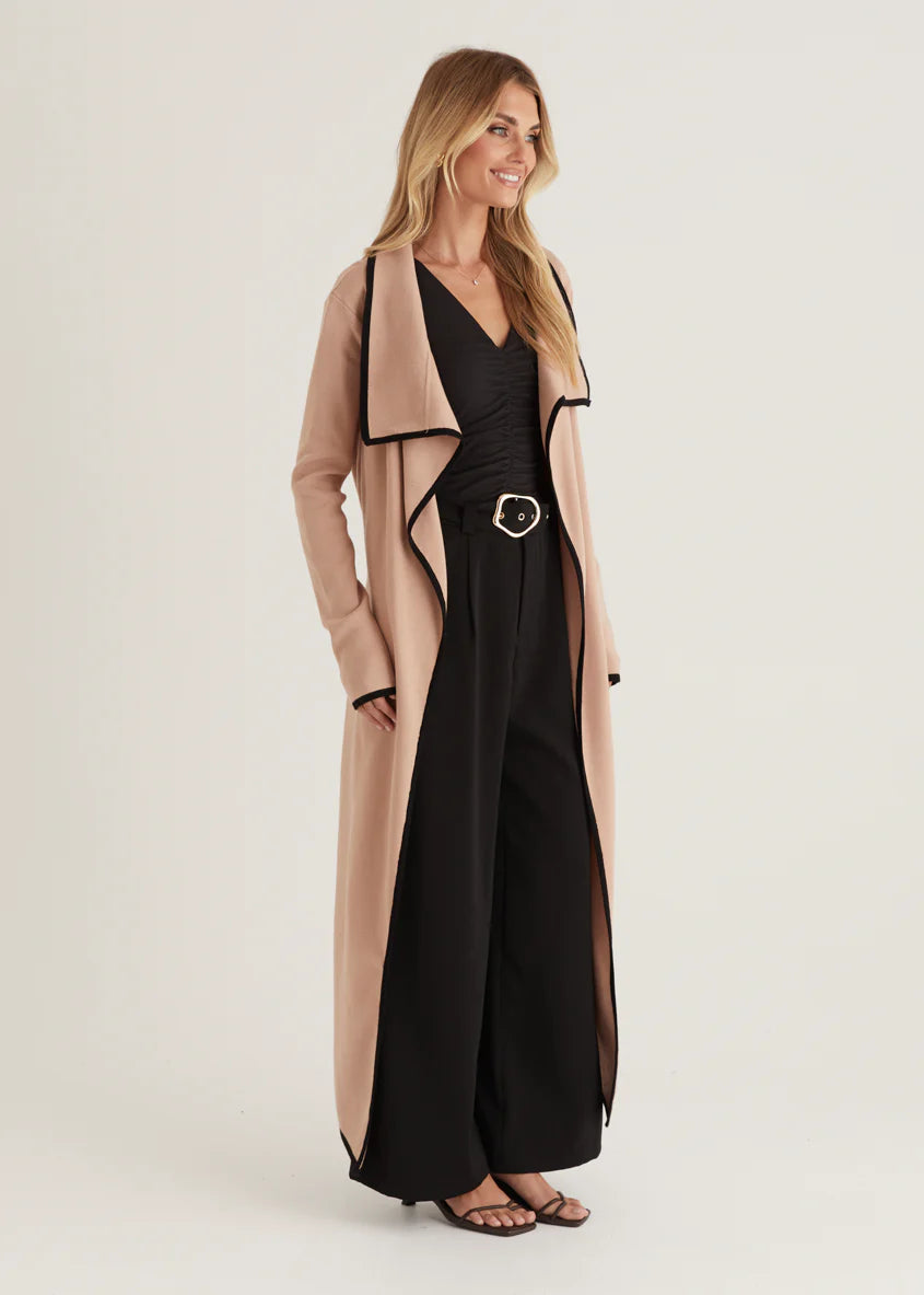 Portland Knit Coat - Camel