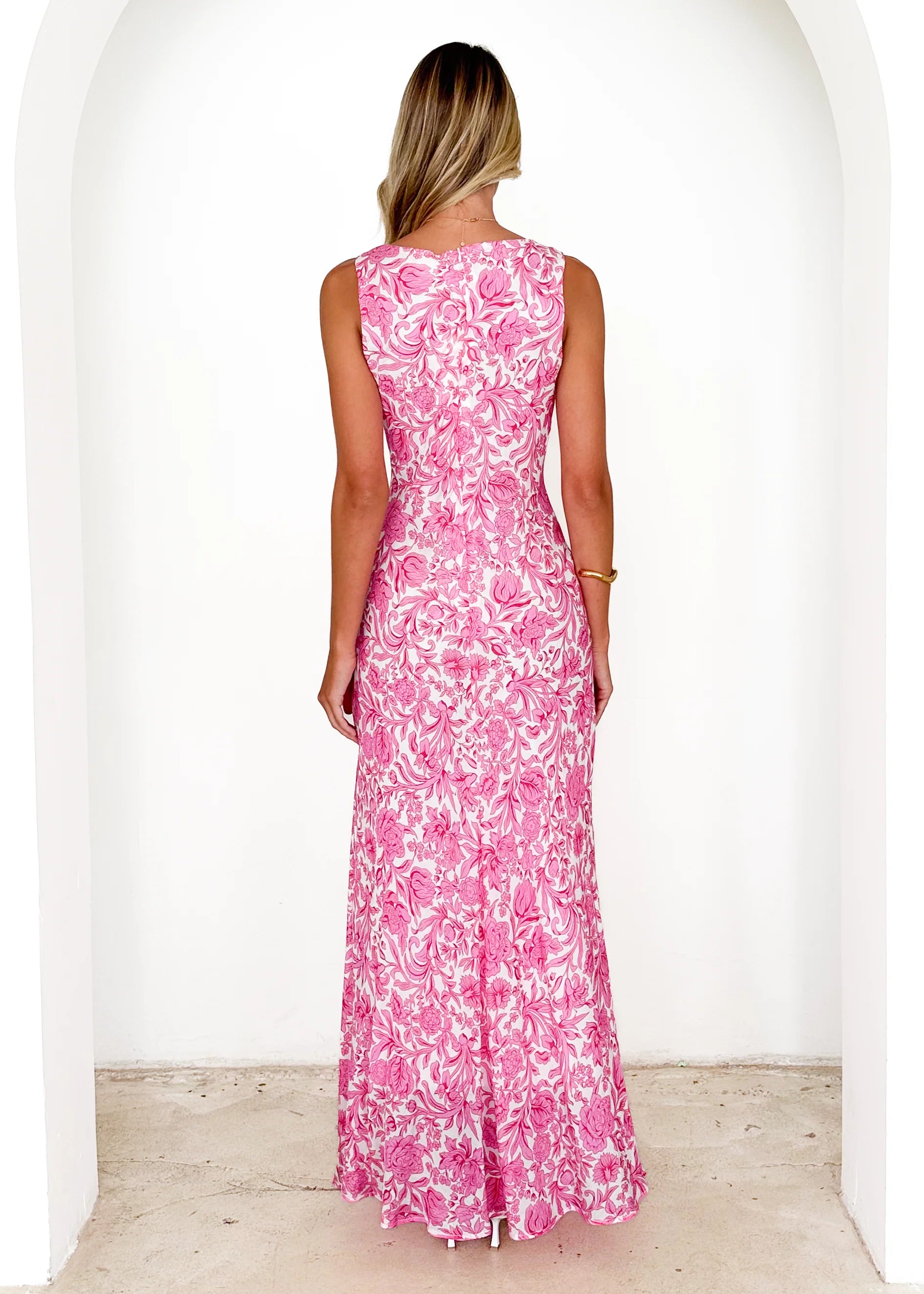 Natasha Maxi Dress - Pink Floral