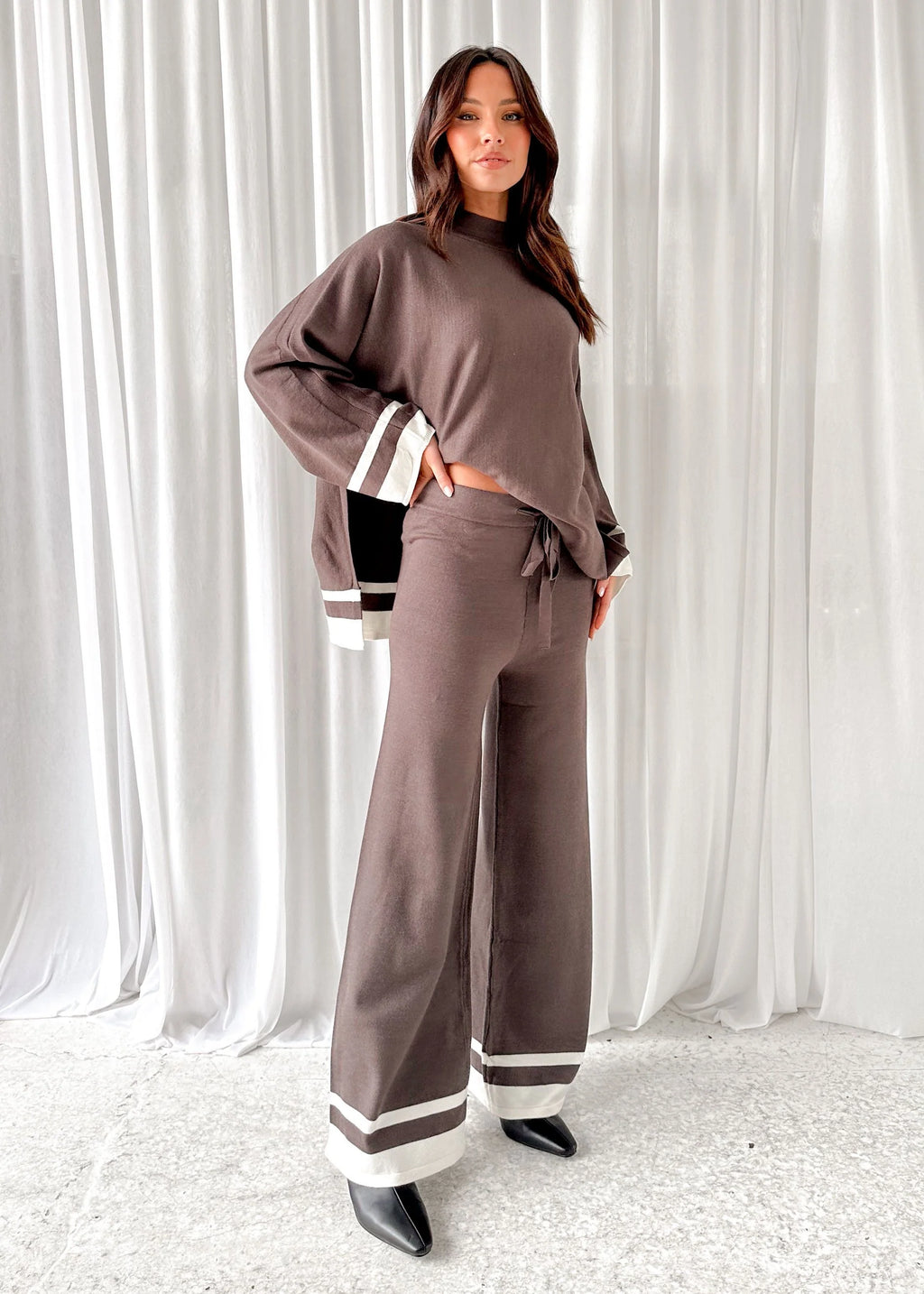 Jenner Knit Pants - Charcoal
