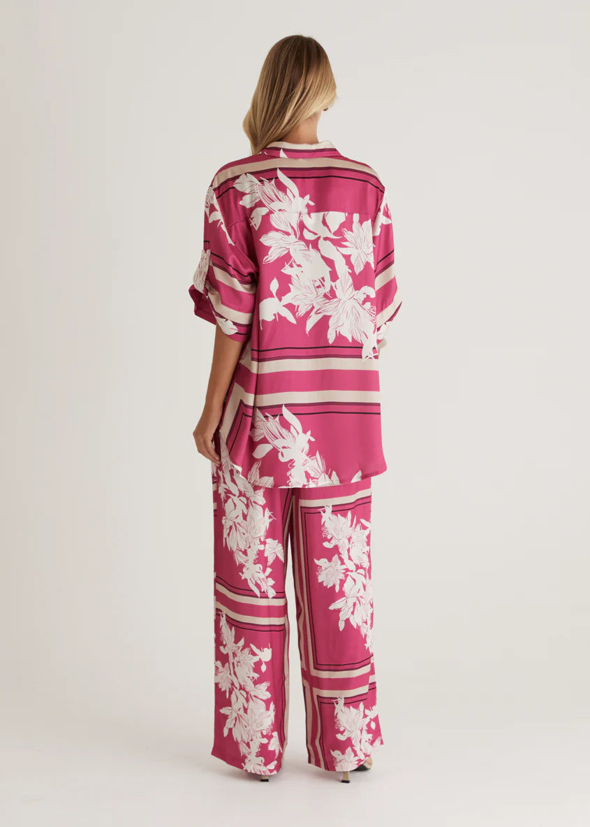 Kaycie Pants - Magenta Floral