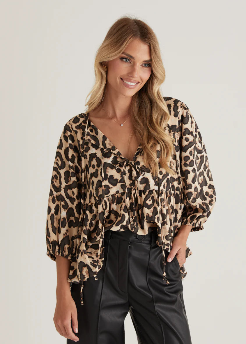 Rodeo Blouse - Leopard